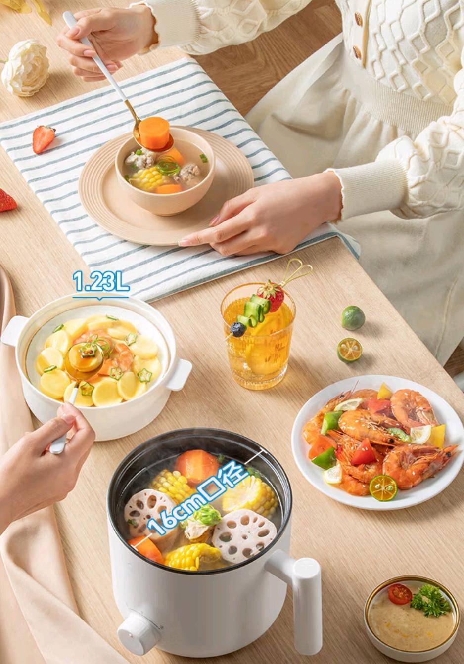 小宇宙一锅承包你的味蕾盛宴！K8凯发登录美的电煮锅美食(图4)